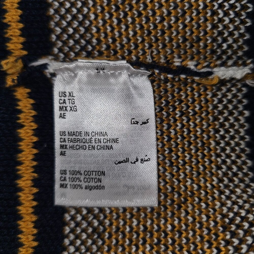 Sun + Stone Mens Size XL Southwest Aztec Shawl Sweater Geometric Cotton - Picture 4 of 4